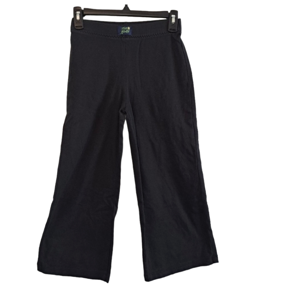 Daytime Diva Black Wide Leg Capri Yoga Pants Size Small
